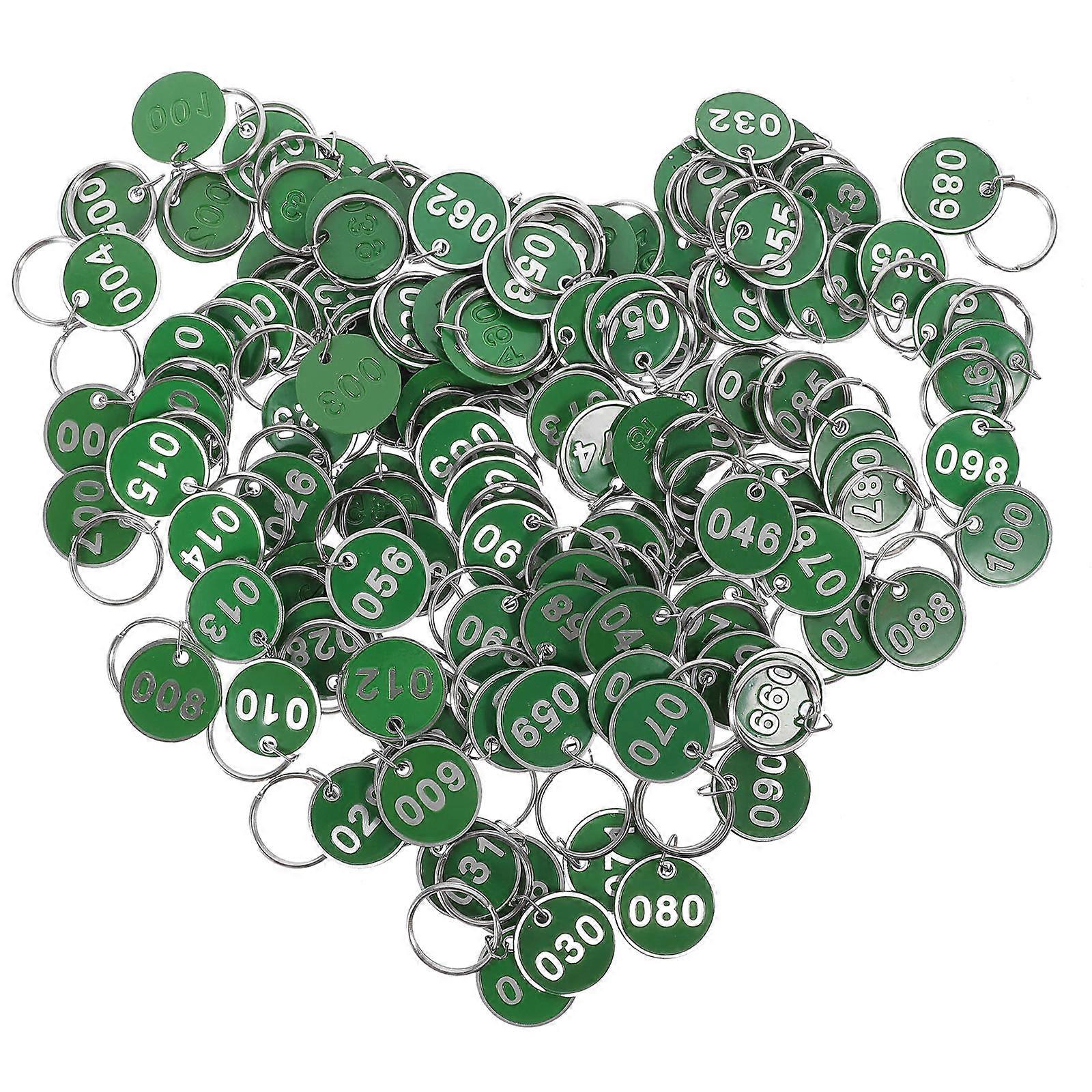 Hotel Key Tags with Durable Metal Number Labels