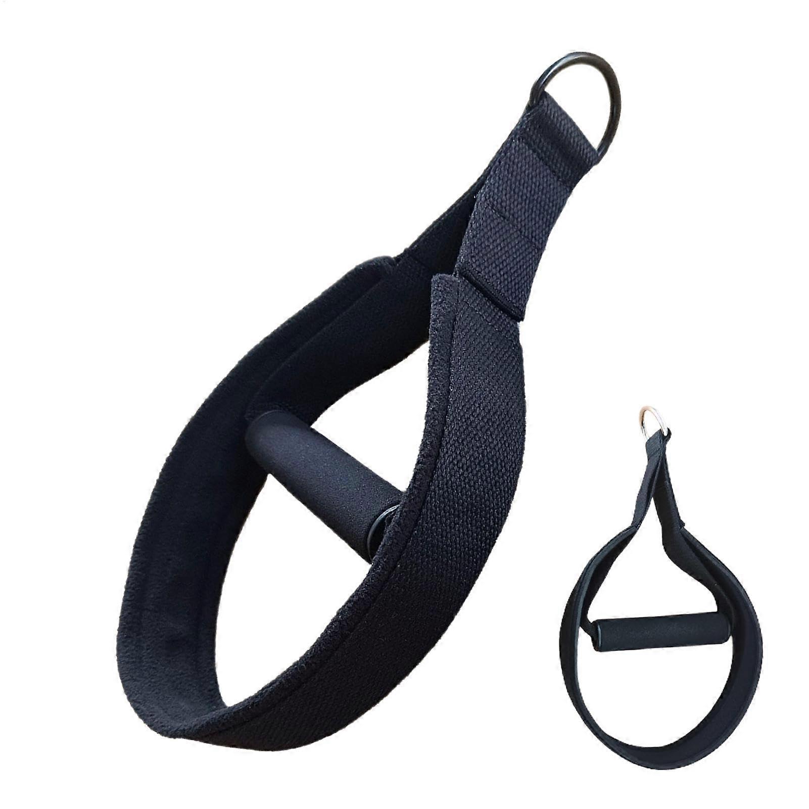 Pilates belt with two rings: fitness belt with double loops, adjustable training belts