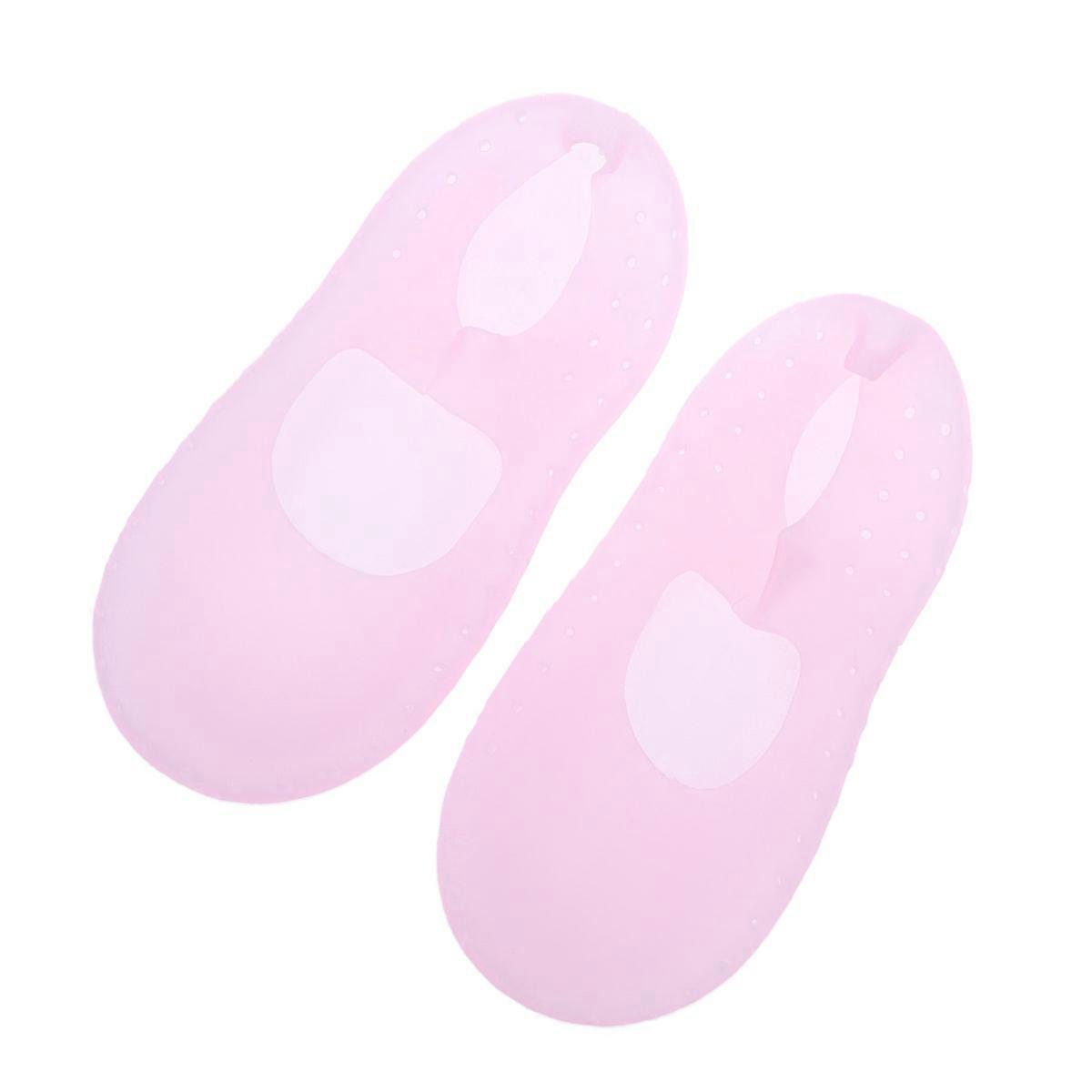 Moisturizing Socks for Women Overnight Protective Stockings Shoe Compatibility Pink Short Socks Anti Drying 1Pair