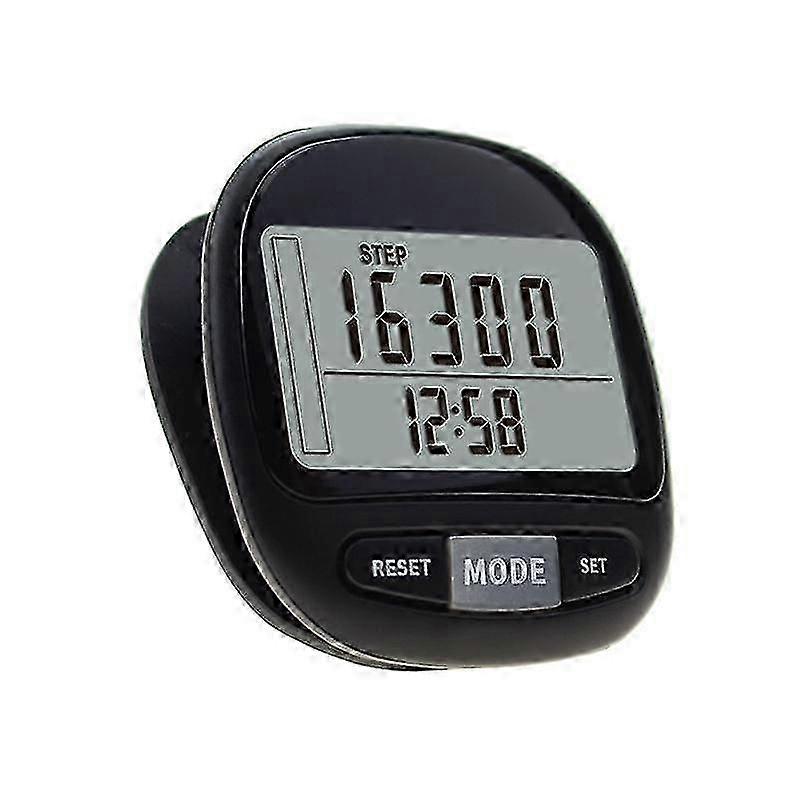 3D Pedometer for Walking with Clip and Strap,Calorie Counter, Memory. Accurate Step Counter for Men Women & Kids