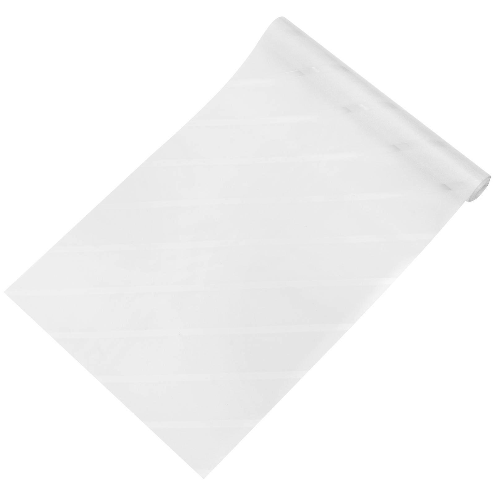 Decorative Window Sticker Frosted Window Film Light Filtering Diagonal Stripe 200cm x 30cm x 0.1cm PVC 1Set