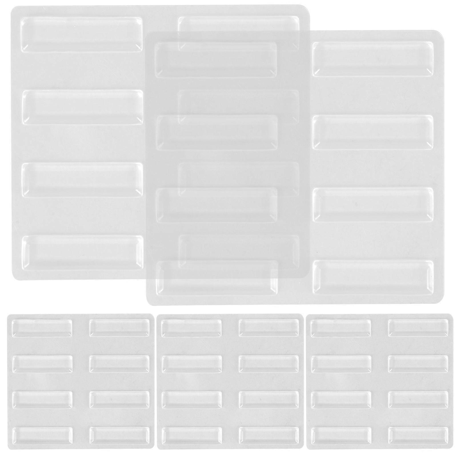Clear Bumpers For Cabinets Wall Protection Rectangular Soft Rubber 5 Sheets