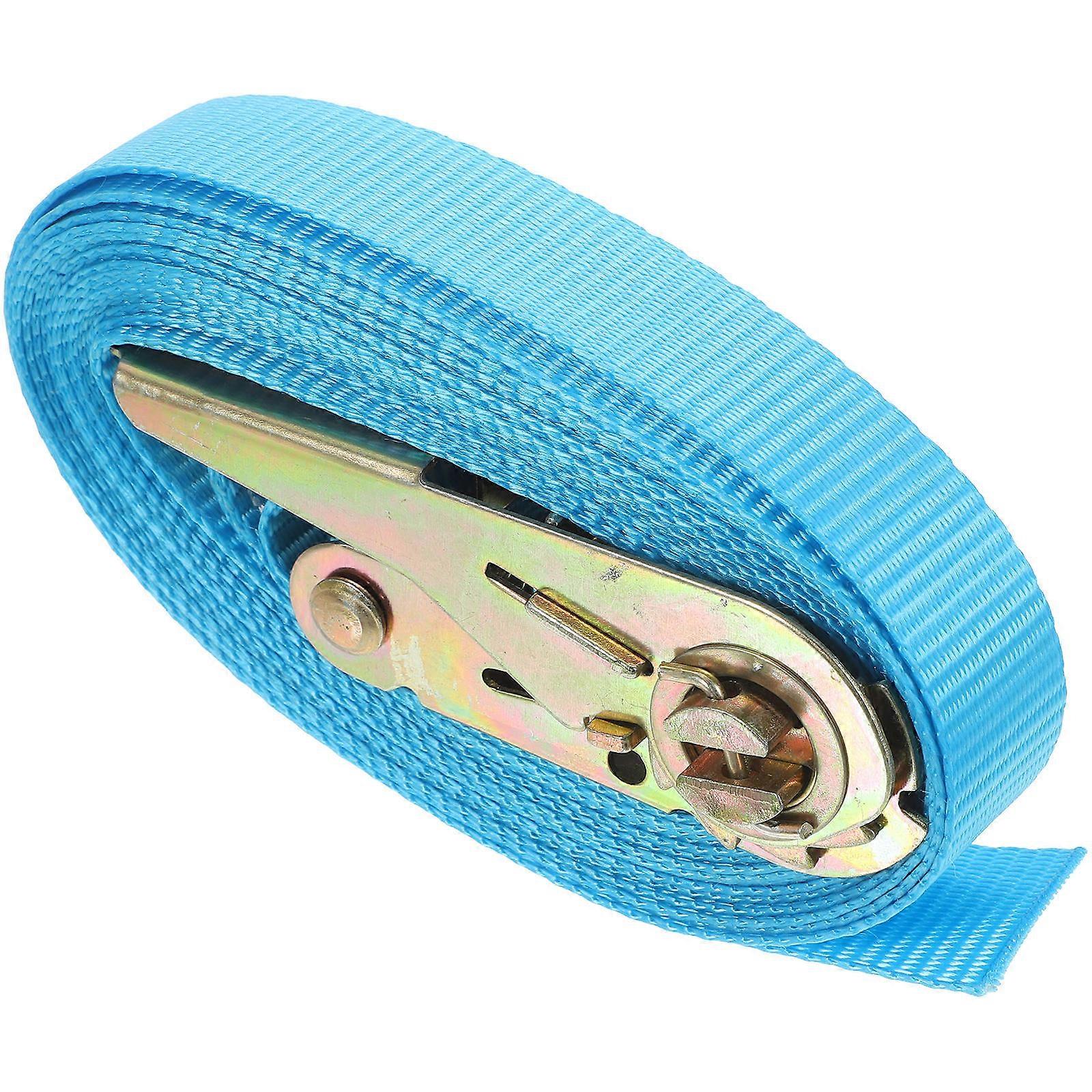 Ratchet Tie Down Straps Load Securing for Travel 5m Blue