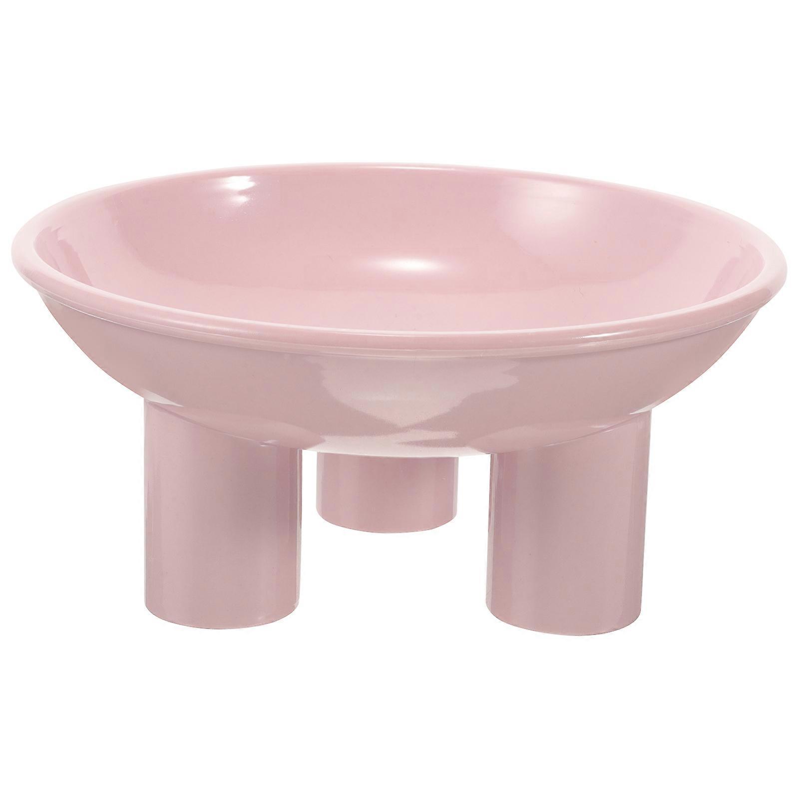 Cat Elevated Bowl Easy to Clean Reusable Plastic -footed 1Set