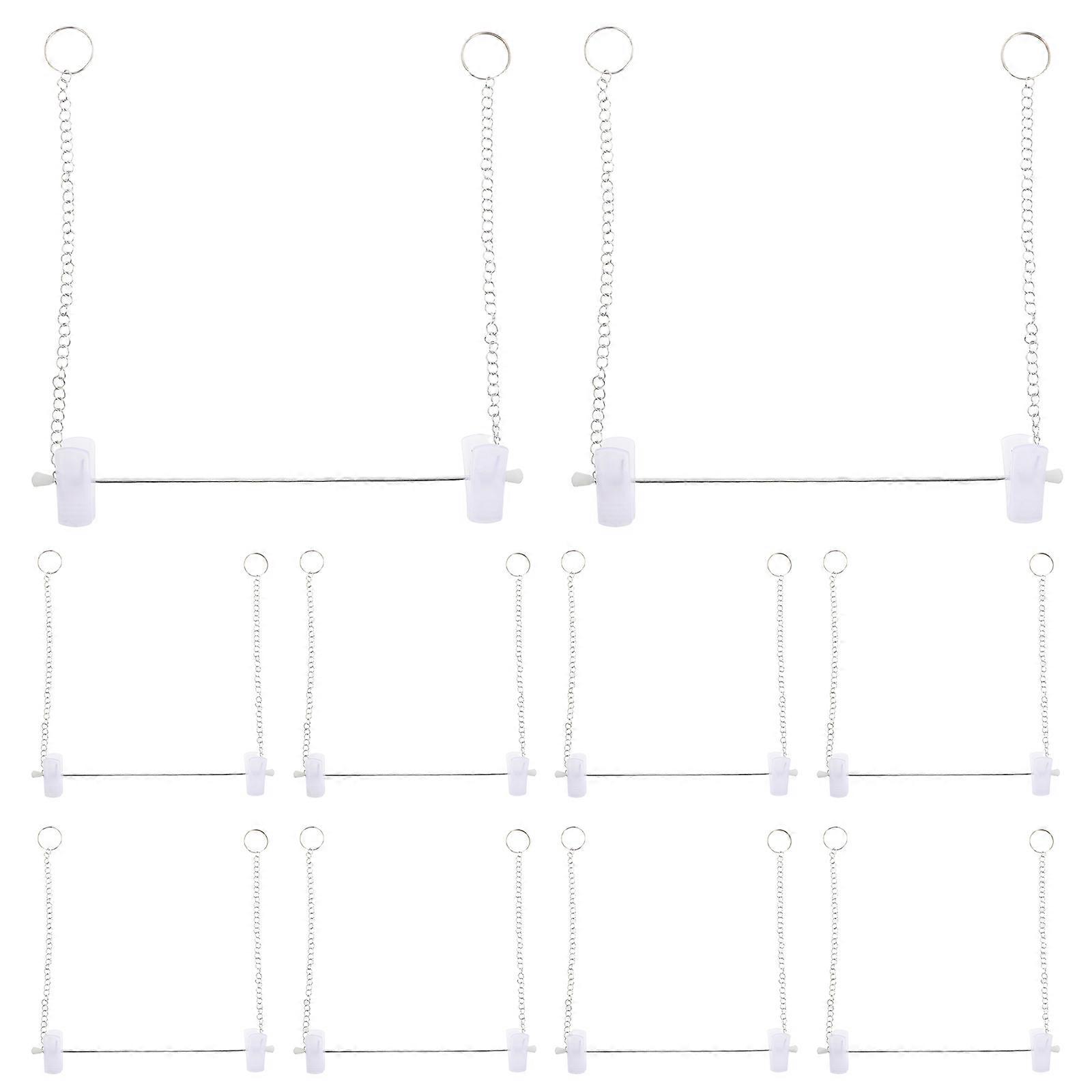 Long Display Chain Metal Garment Chain Wedding Dress Display Clothes Chain Ceiling Hanger Storage Shelves 10Pcs