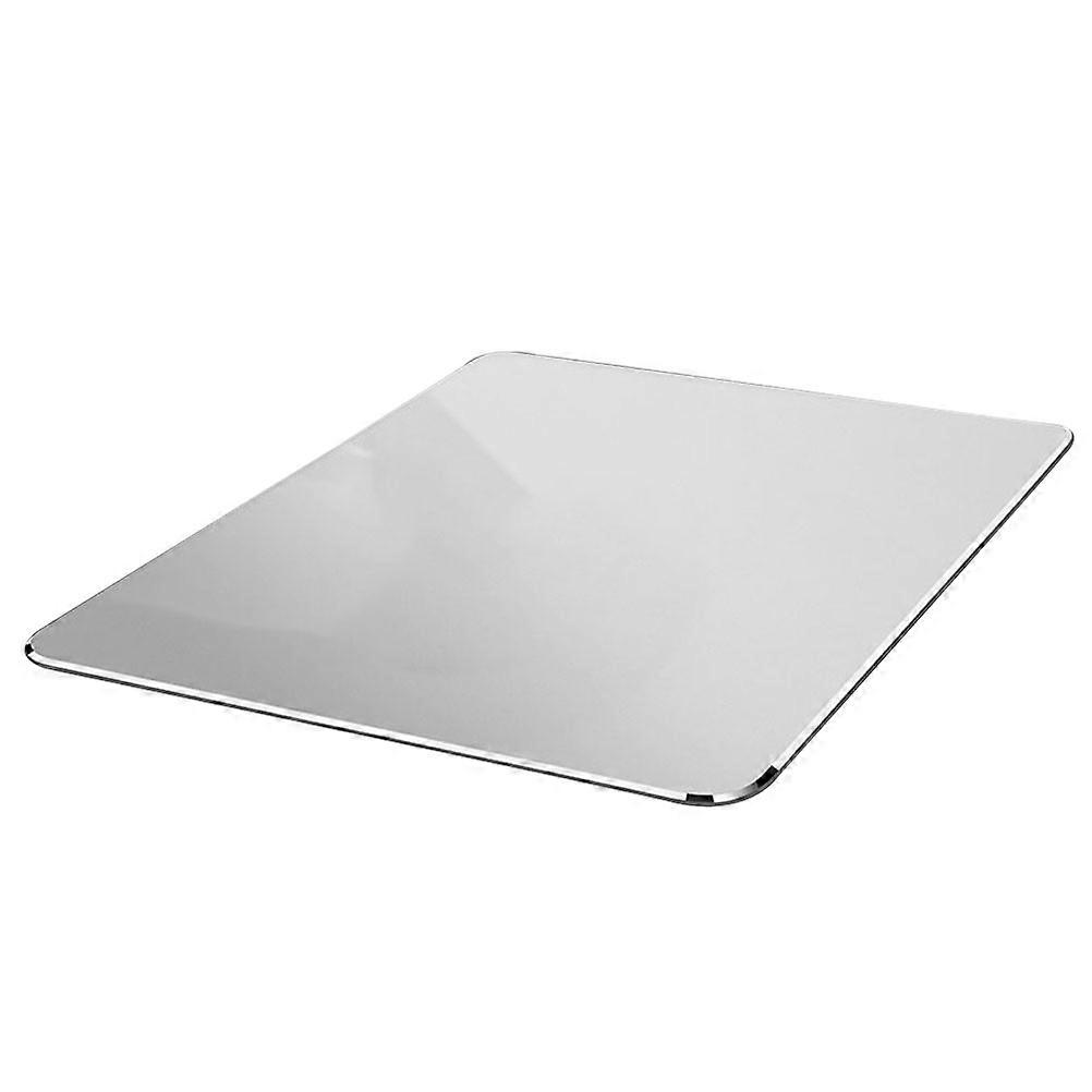 Gaming Mouse Pads Professional Rectangular Aluminum Alloy Anti-Slip Mouse Mat for Home Office Work 1Pack Silver