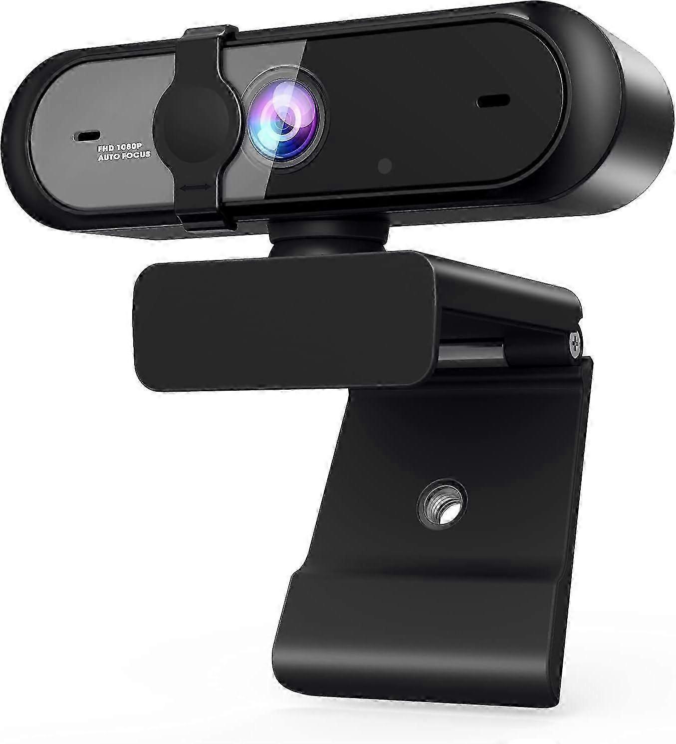 Webcam USB - 1080P avec microphone intégré Noir