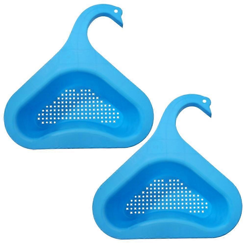 2pcs/set sink drain basket vegetable fruit washer triangle kitchen gadget p