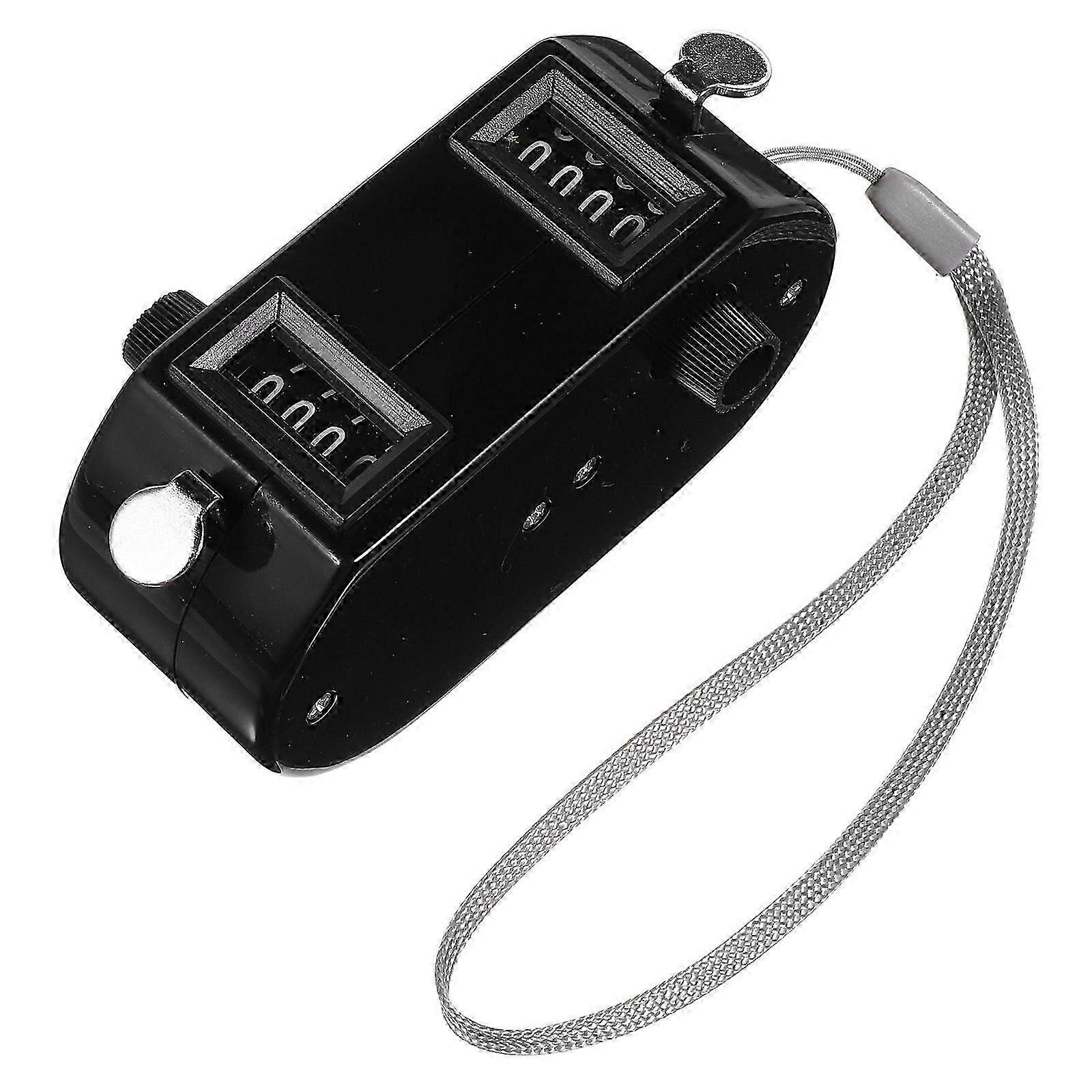 Dual Tally Counter With Four Number Display Mechanical Baseball Golf Mechanical Counters Clickers Pitch Counter Handheld Counter For Sports Events Bla