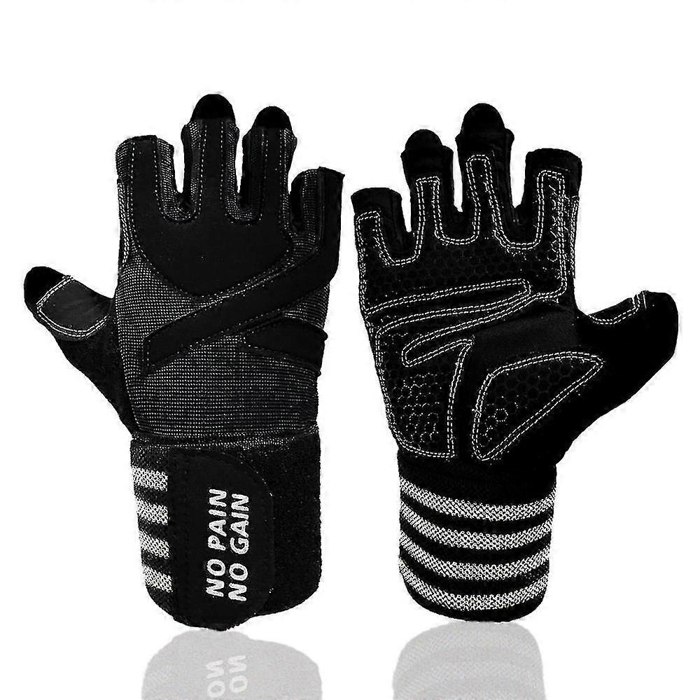 Tyngdlyftning handledsstöd, tunga gymhandskar för kroppsträning