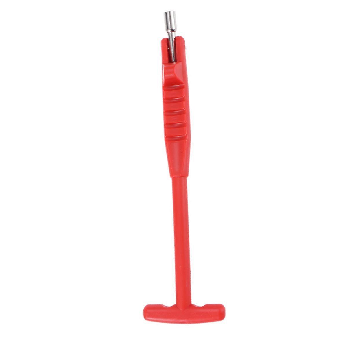 Tire Valve Puller Tool Steel Cylindrical Handle For Vehicle Tyres 1Pack