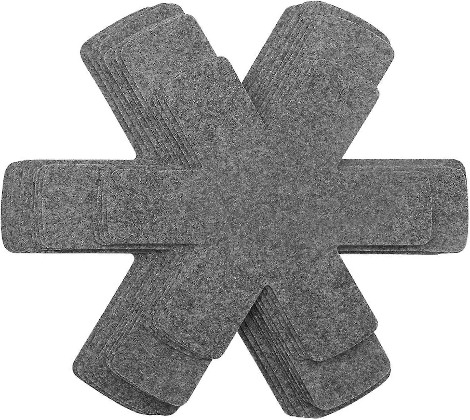 Pot and Pan Protectors, Set of 12 and 3 Different Size, Cookware Dividers Pads/Stacking Pan Protectors/Pot Separators Pads for Protecting and Separati