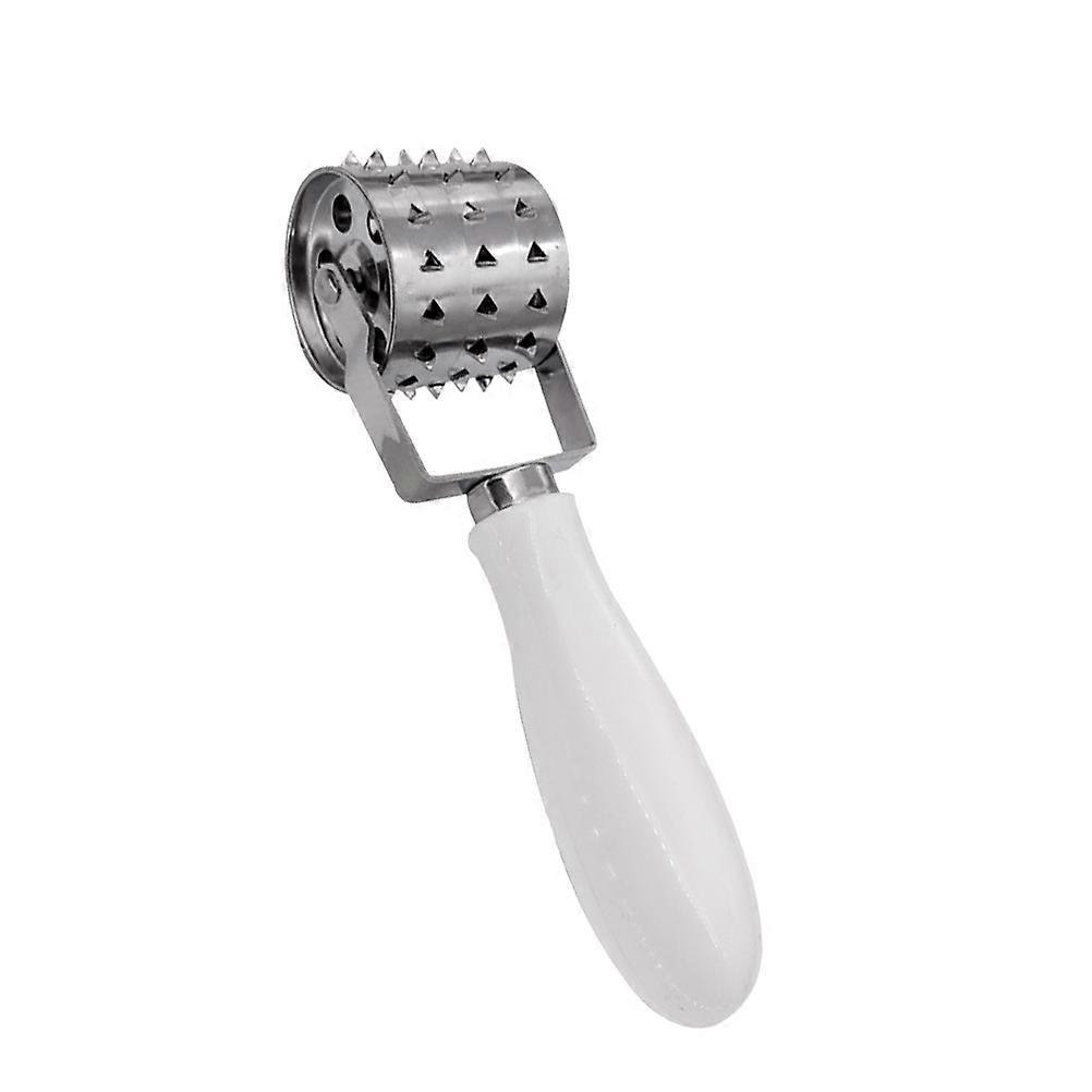 Meat Tenderizer Tools Flavor Enhancement Professional Design For Home Chefs 17*4CM White 1Pcs