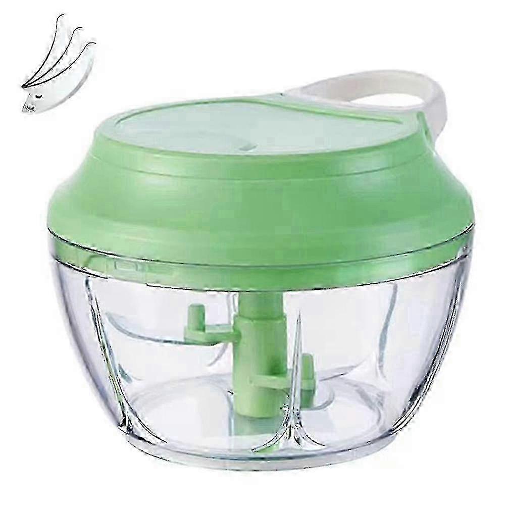 Handheld Garlic Chopper, Mini Food Processor, Onion Grinder, Pull String Cutter for Vegetables, Fruits, Nuts, Herbs, Ginger, Tomato
