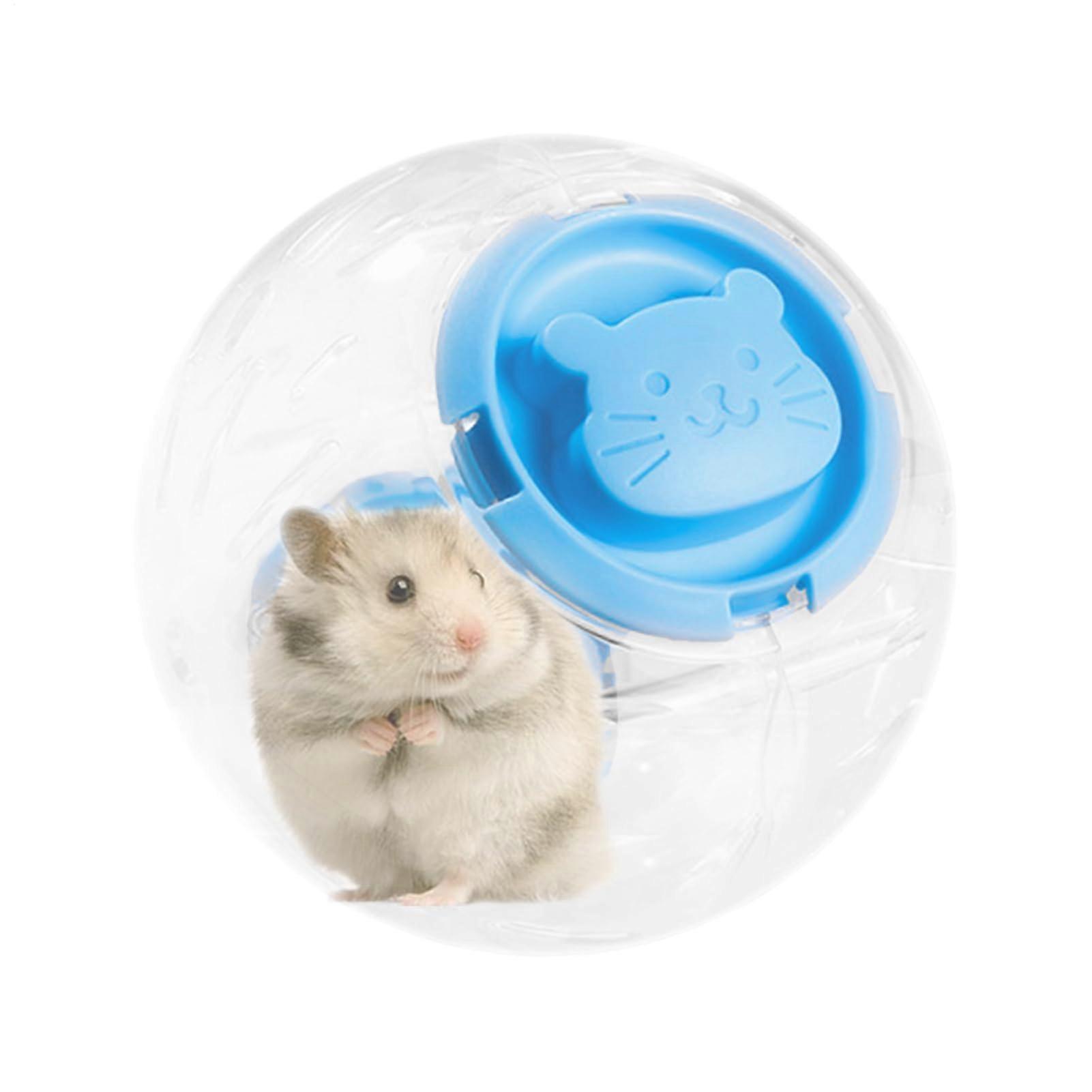 Hamster Ball, Hamster Exercise Ball, Transparent Hamster Toy Interactive Cage Accessory, Lightweight, with Ventilation Holes for Indoor Play 14cm