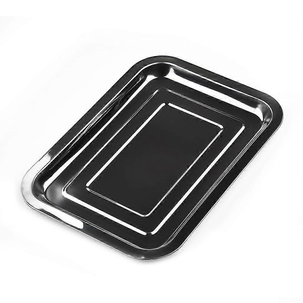 Stainless steel baking tray, suitable for toasters, the choice for every baker (32 x 22 x 2 cm) 32*22*2cm