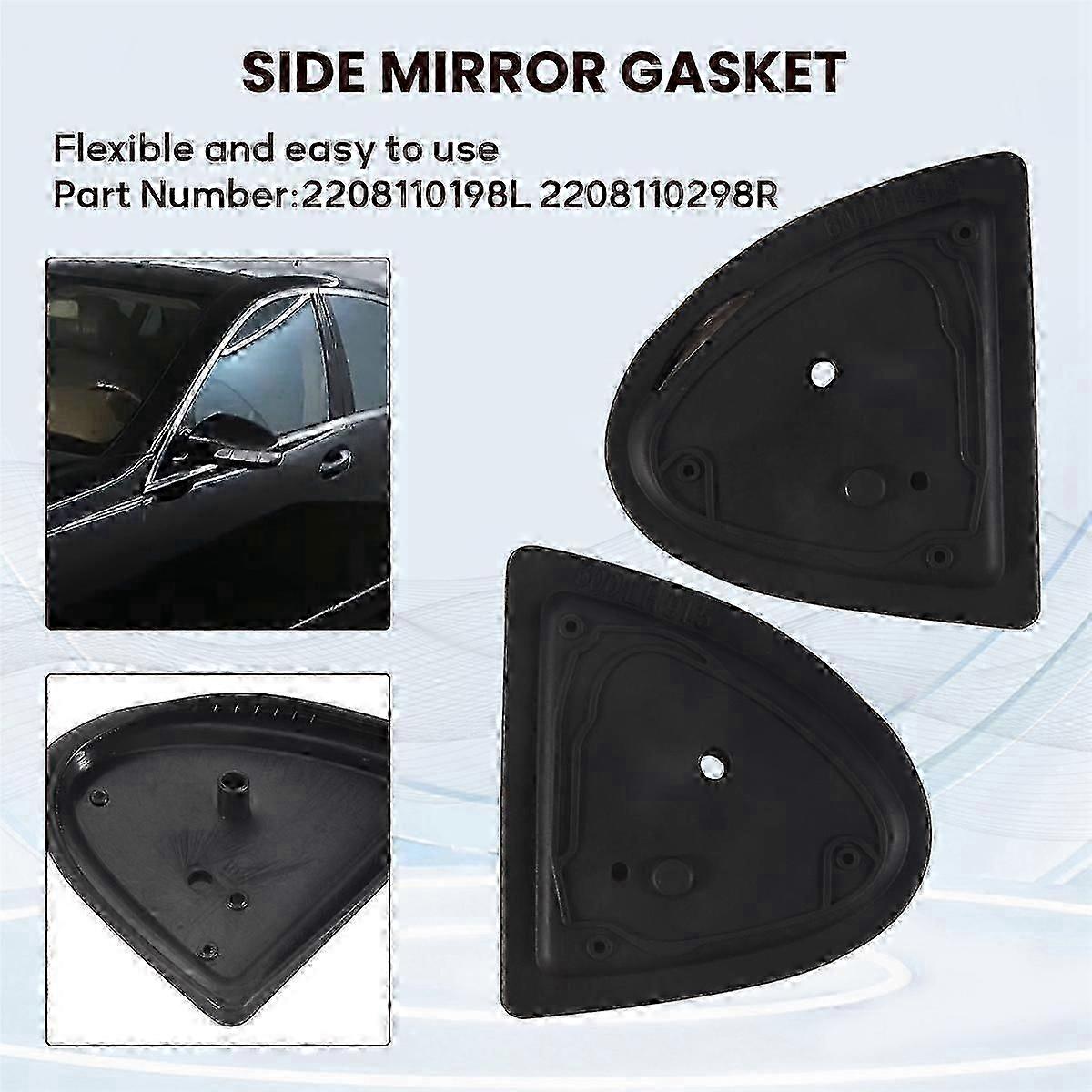 Mirror Gasket Seal Set For Mercedes W211 / W203 – Left & Right Rubber Pads