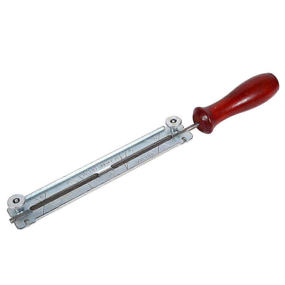1x Chainsaw Saw Chain File & Filing Sharpening Kits with Wooden Holder Tool (4.8mm)
