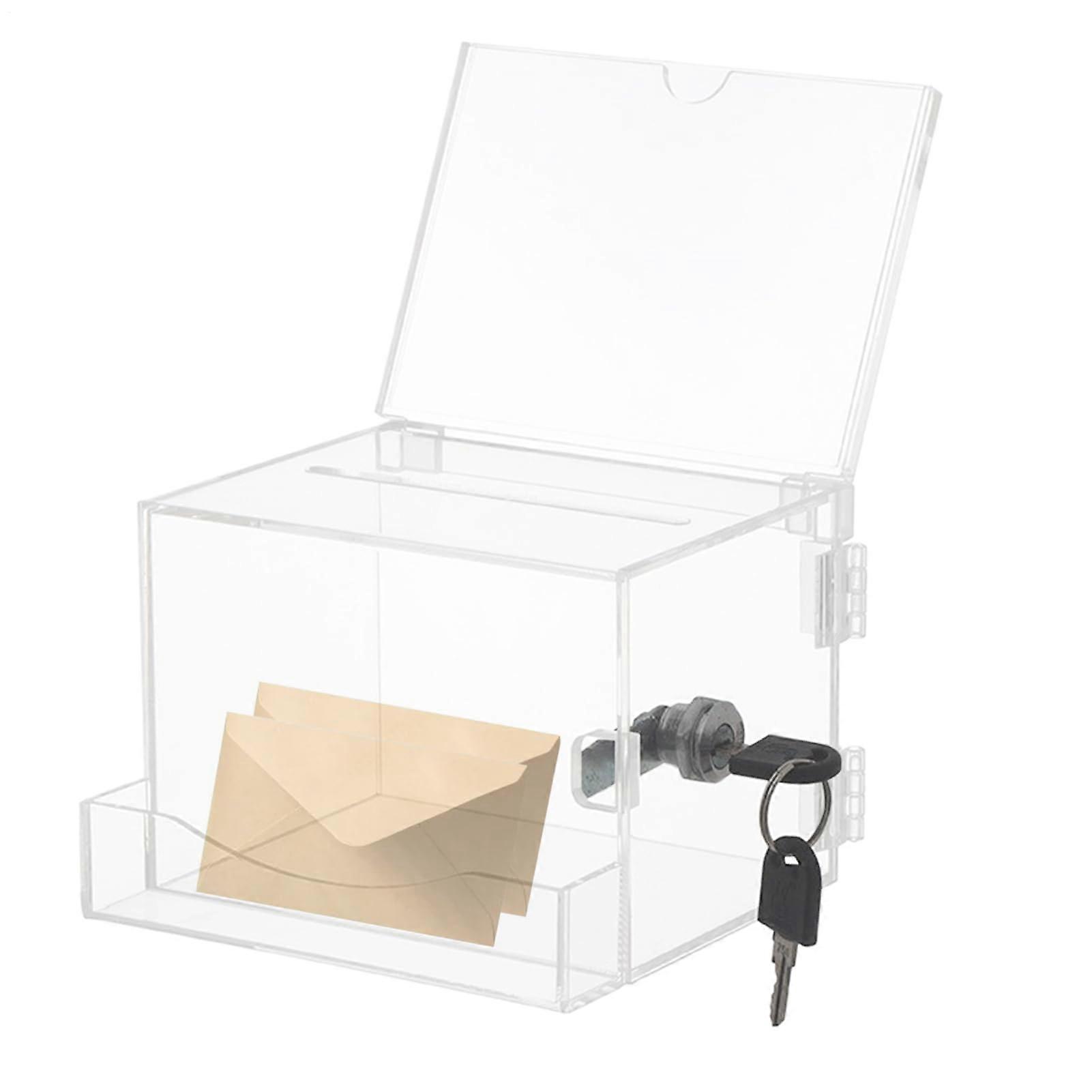Transparent ballot box for election donations
