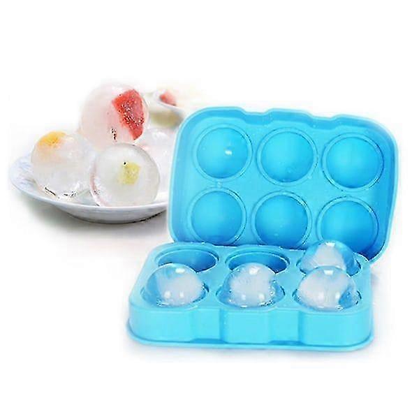 Round Ice Cube and Ball Plastic Mold in White