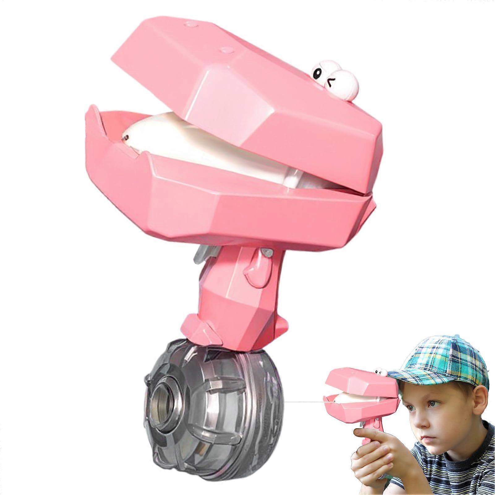 Water Soaker Toy for Kids, Automatic Splashing Game, Pink Crocodile, 10.04 x 6.3 x 4.33 Inches, Lightweight, Easy Refill Design
