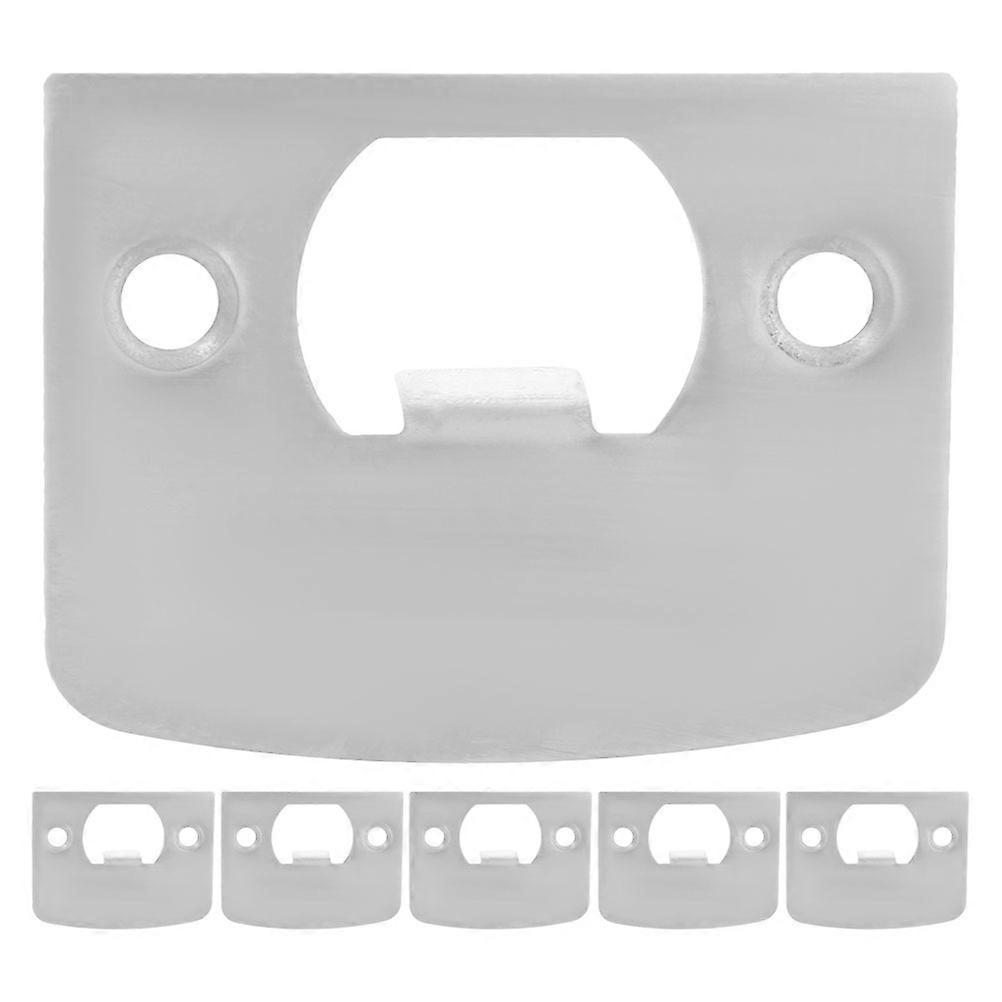 6pcs Deadbolt Strike Plate Durable Steel for Enhanced Door Security Compatible with Various Frames Reinforces Locking System Reliable Protection