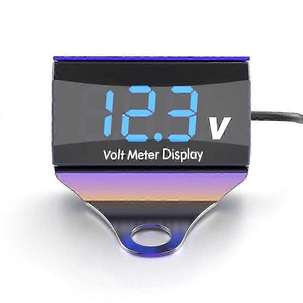 Motorcykel DC 10-150V Digital Voltmeter LED-display Vattentät Spänningstester Batterimonitor Mätare-Bra
