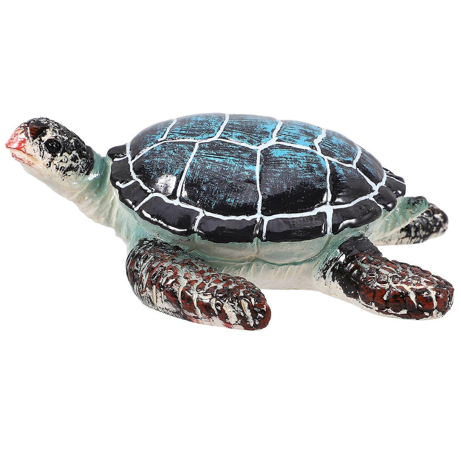 Here's a polished product description for your **Resin Turtle Statue – Realistic Blue Sea Turtle Ornament**:

 

**Resin Turtle Statue – Realistic