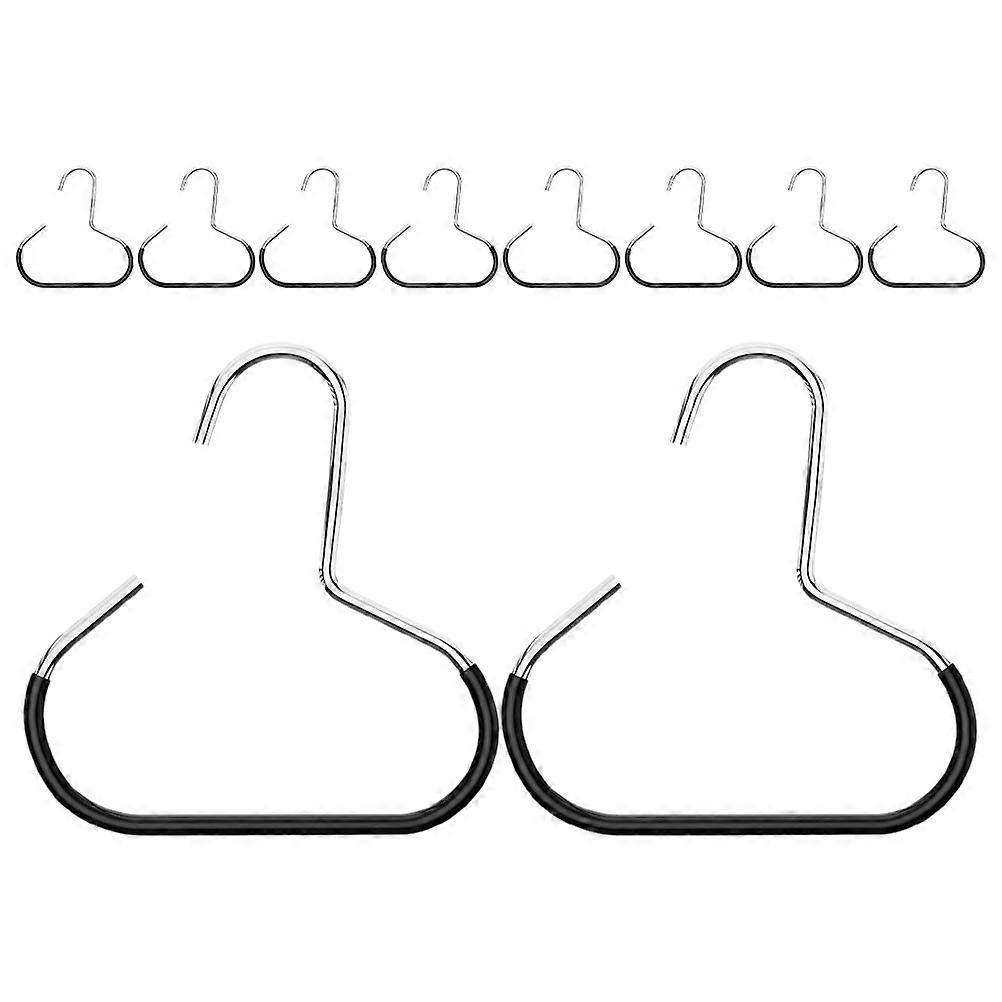 Non Slip PVC Coated Ring Hangers – Space Saving Organizer for Scarves, Ties, Belts, and Caps – Deformation Resistant & Multipurpose Closet Storage