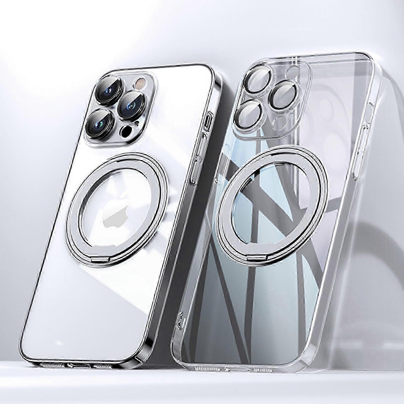 for iPhone 15 Pro Max/ 15 Ultra Case with 360 Rotatable Magnetic Ring, Compatible with Magsafe Invisible Kickstand Phone Cover