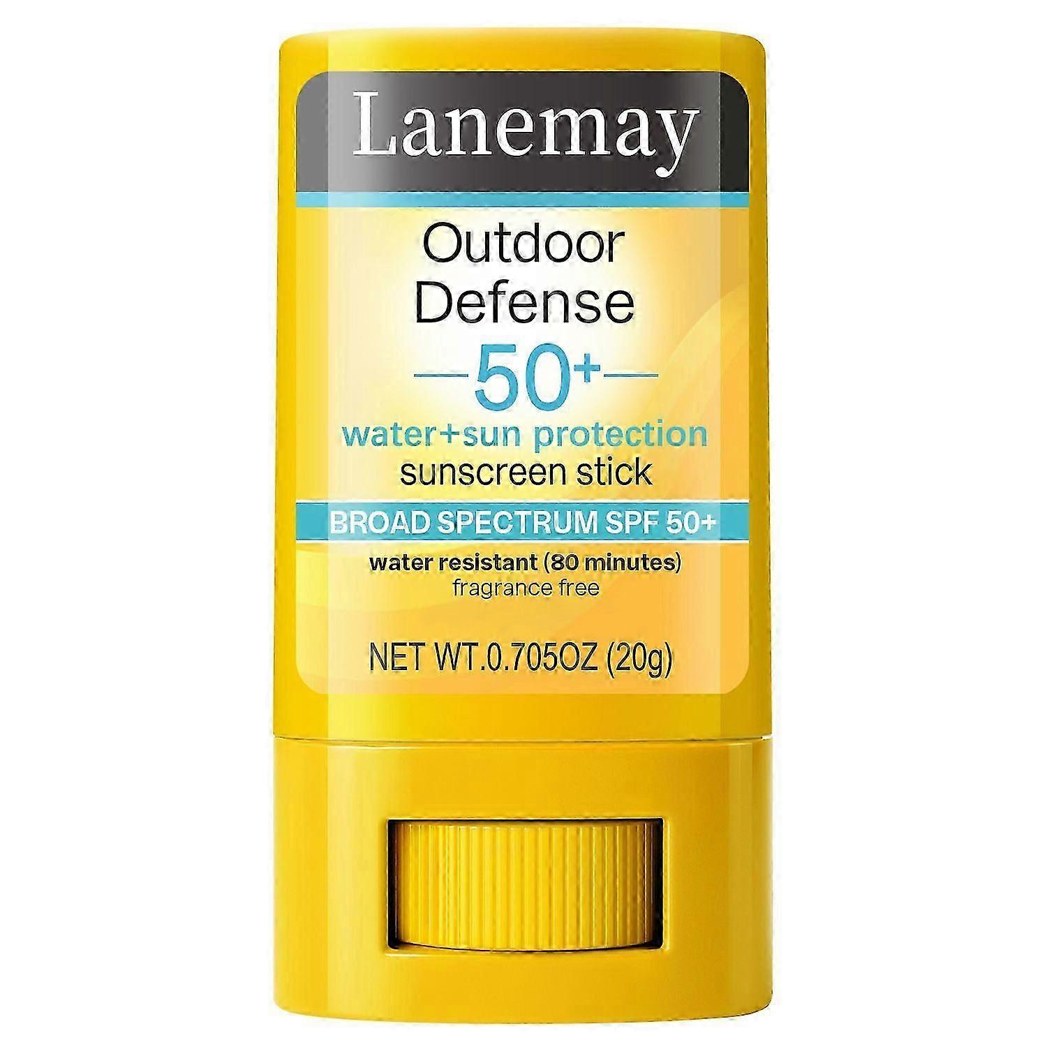Beach Defense Sunscreen Stick SPF 50 ، واقي من الشمس للوجه والجسم ، Lightwight غير دهني مقاوم للماء ، واسع الطيف SPF 50+ ، حجم السفر