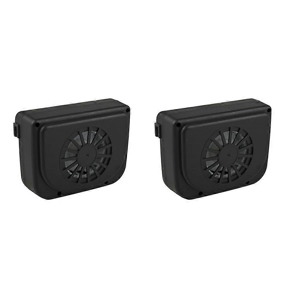 Solar Powered Auto Exhaust Fan (2pcs) Compact Cooling Tool for Cars – Removes Hot Air in High Temperatures, Ideal for Parked Vehicles