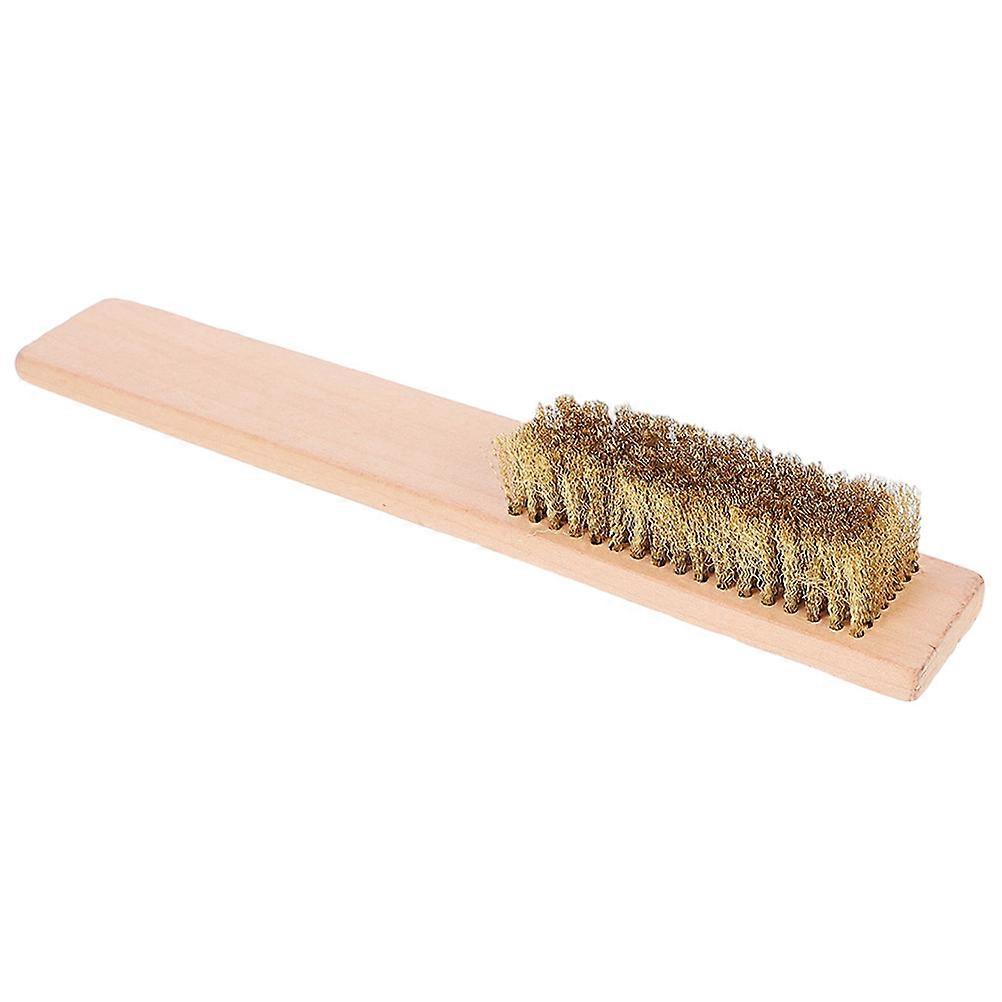 Ski Wax Brush with Row Copper Bristles for Snowboard and Skateboard Cleaning – Lightweight Rust Removal Tool for Sliding Plate Maintenance