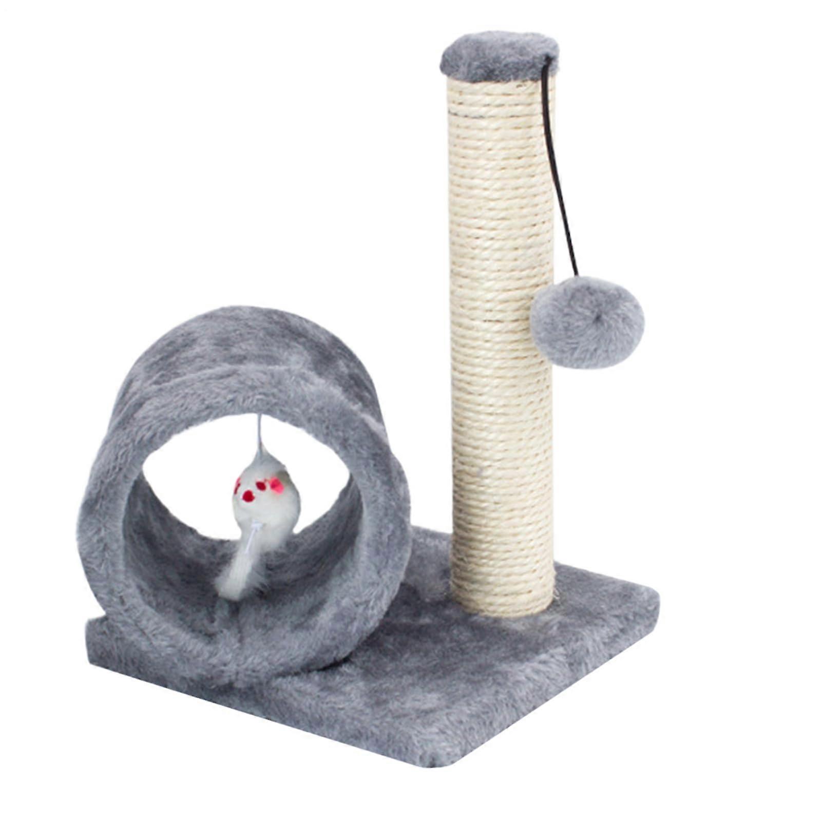 Cat Scratch Post, Interactive Kitten Scratcher, Plush, Sisal, Board Pillar
