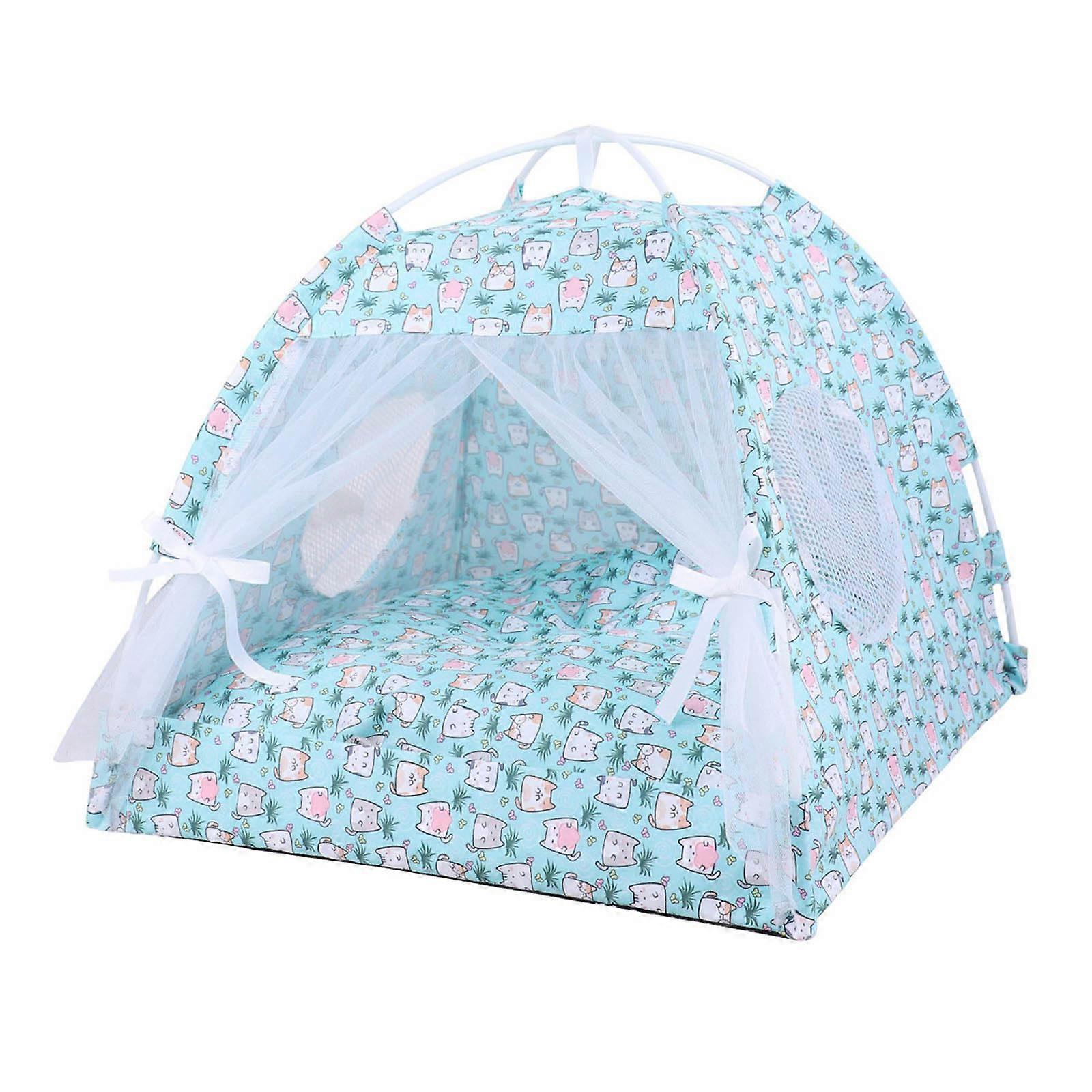Pet Tent Portable Removable Breathable Teepee Dog Cat Indoor Outdoor Camping Practical