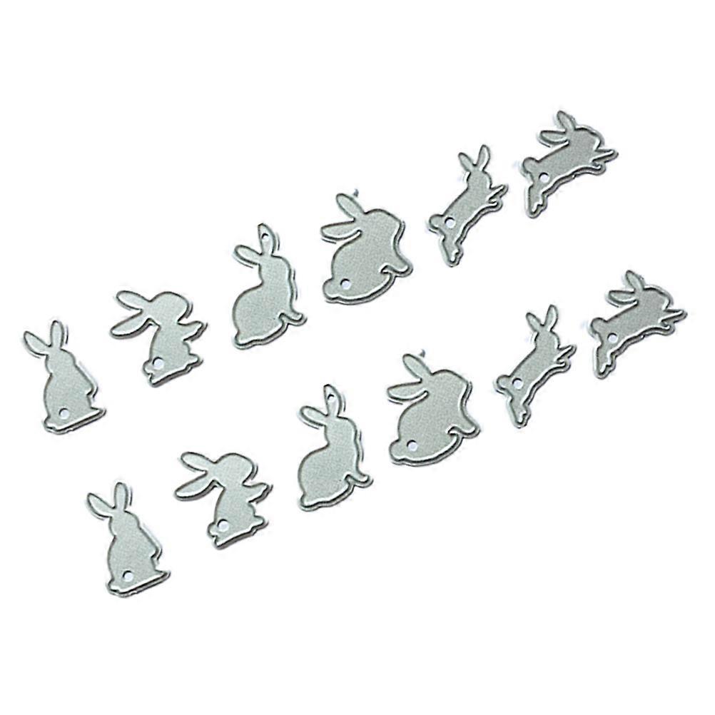 Bunny Dies Cutting Die Carbon Steel Mini Rabbit Scrapbooking Album Greeting Cards 2Set