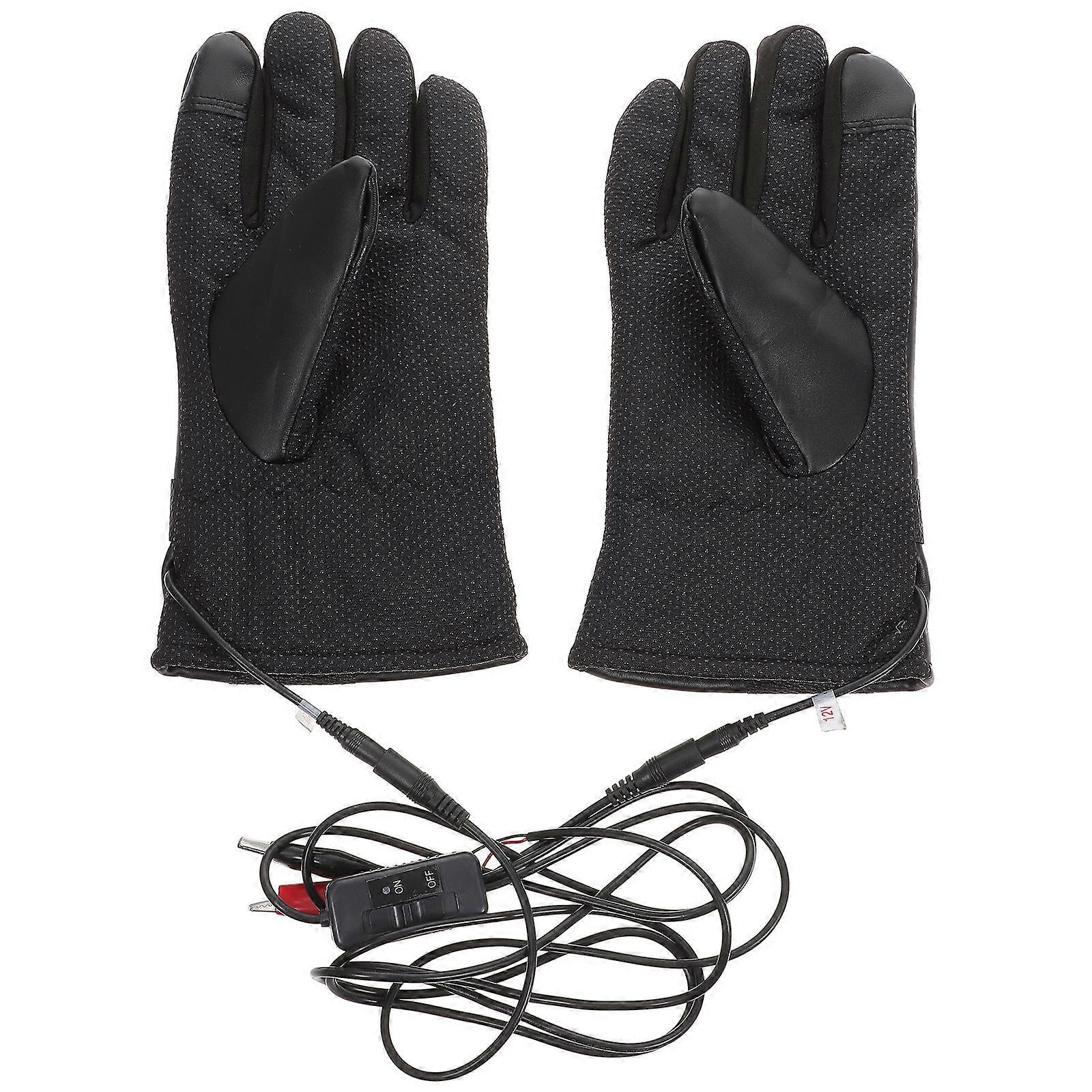Electric Heated Gloves Motorcycle Gloves for Winter 1Pair with Thermal Heat