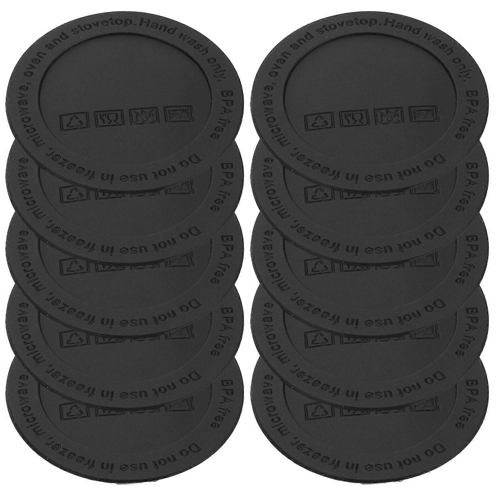 Anti- Mat Silicone Coasters for Daily Use 10Pcs Protective Pads