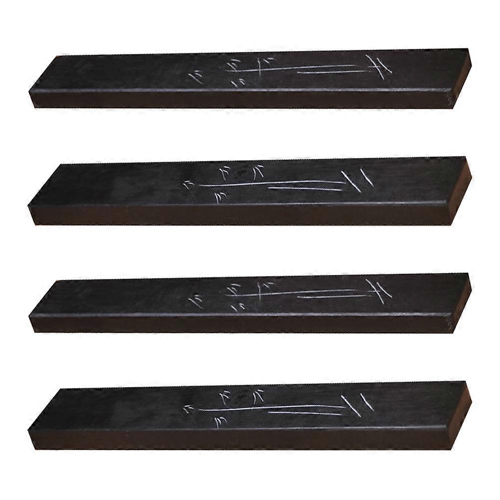 Painting Writing Paperweights Calligraphy Supplies Elegant Rectangular Shape 9.45x1.18x1.02 Inch Black Plastic 2Pair