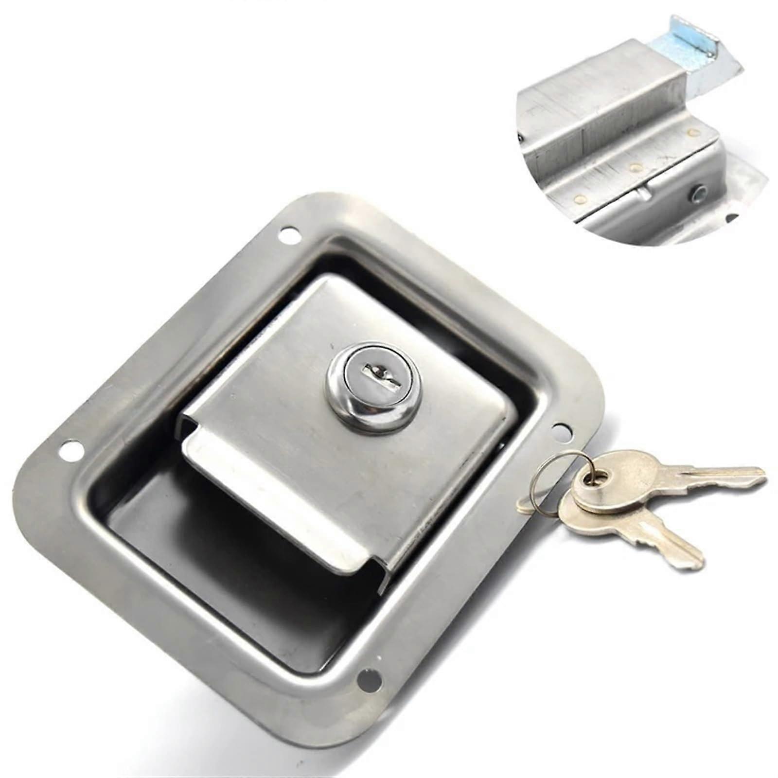 1PC Stainless Steel Handle Cabinet Lock for Truck Pickup Trunk Accessories Bus Vehicle Lock