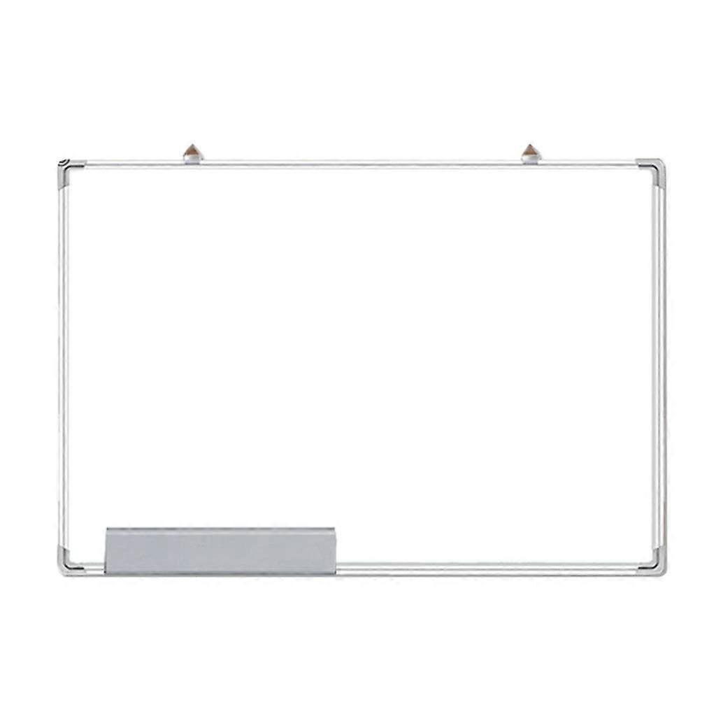 Whiteboard - Single Sided Writing Board 70x100 cm with Aluminium Alloy Frame and Pen Holder for Home and Office Use Silver