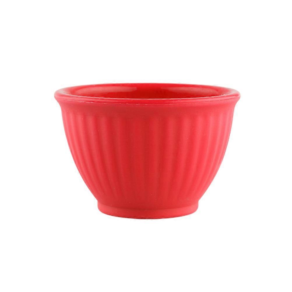 Red Silicone DIY Facial Mask Mixing Bowl for Home Use – Versatile Skincare Tool for Mixing Face Masks and Treatments