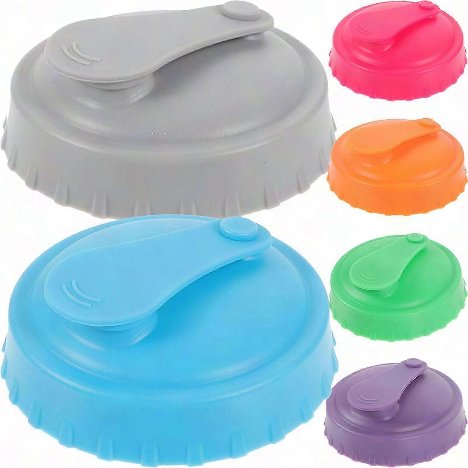 6pcs Reusable Silicone Can Sealing Lids for Storage
