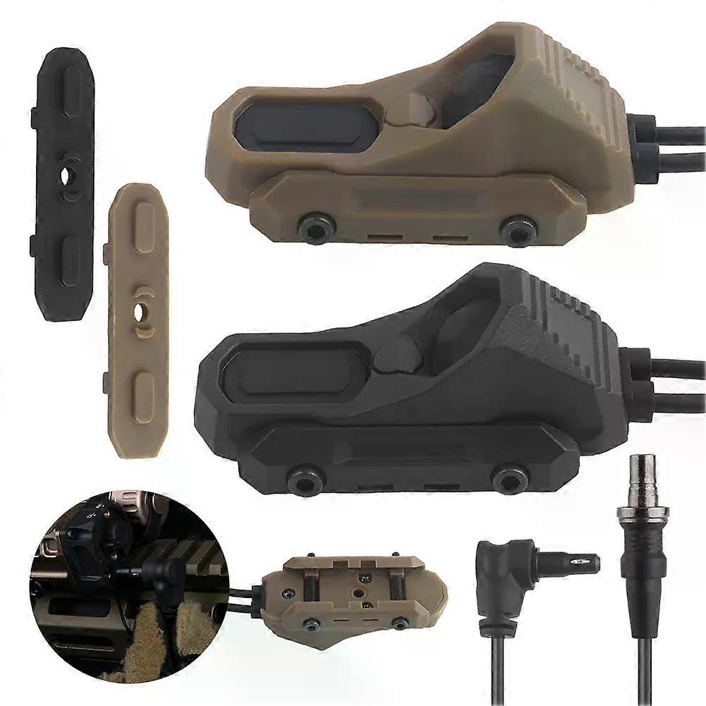 Dual Wire Button SF Plug with Crane Laser Remote Activation Pressure Switch Weapon Light Switch for Tactical Torch PEQ
