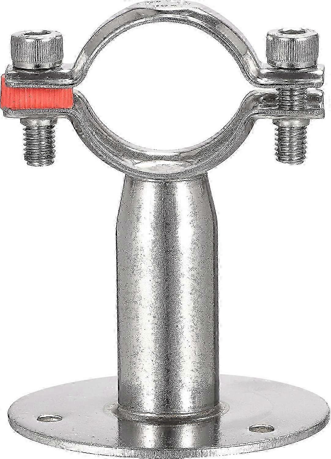 Adjustable 304 Stainless Steel Pipe Strap Clamp for 38-40mm Pipes - Wall & Ceiling Mount Support for Secure Installation