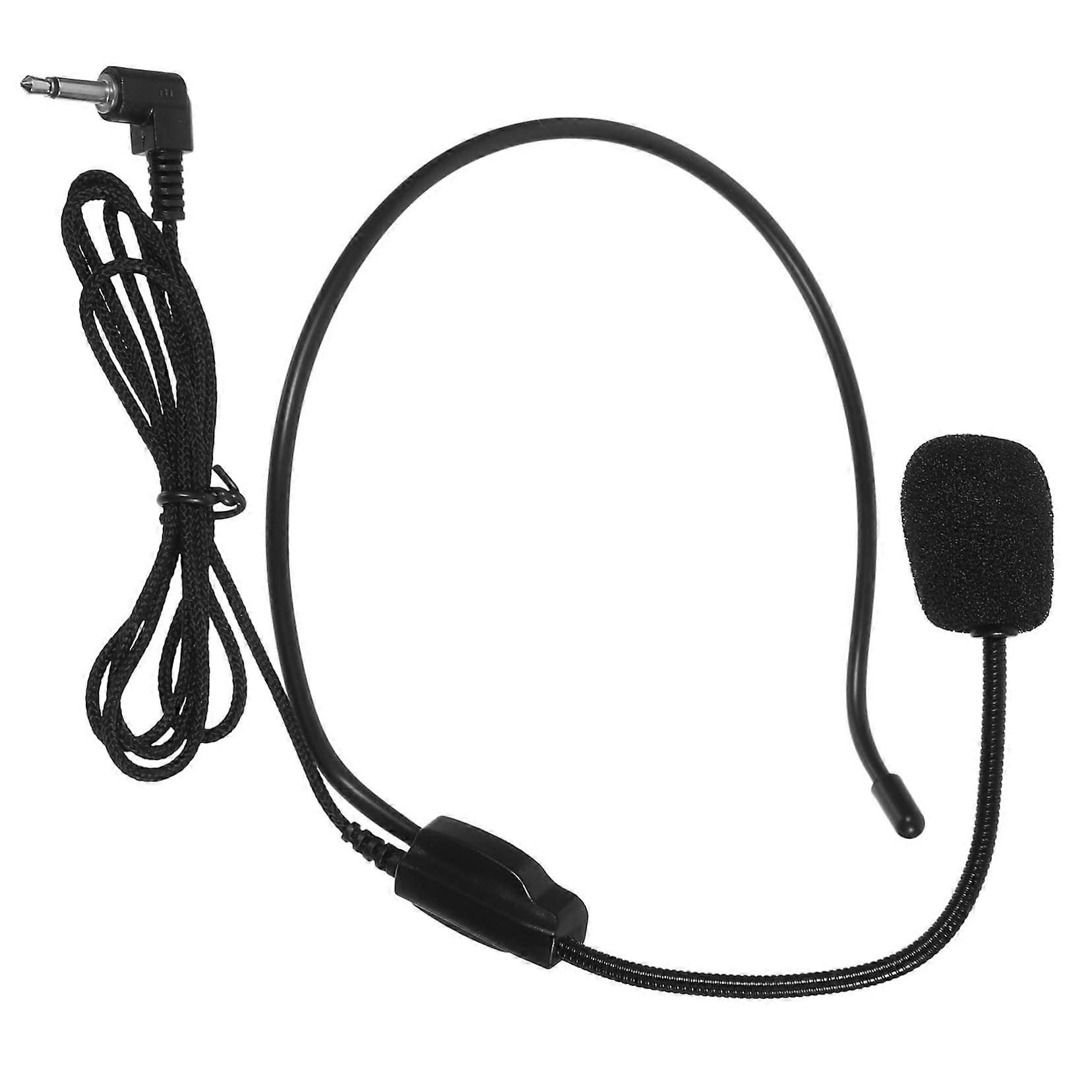 Set of 4 Wired Headset Microphones for Singing and Talking, Adjustable Lightweight Costume Microphones for Performances