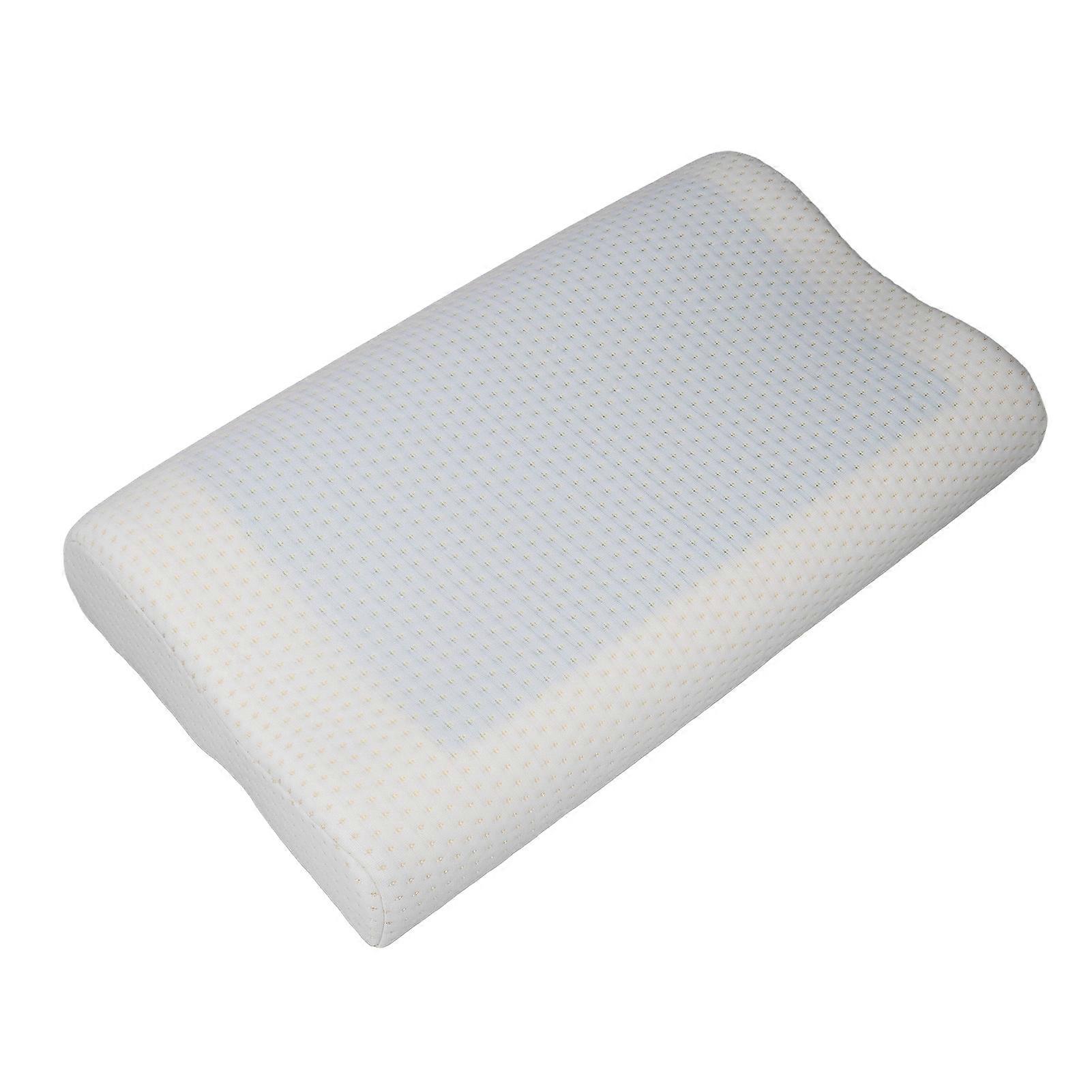 Memory Foam Pillow Wavy Design Cooling Gel Supportive Neck Sleeping Pillow for Home and Beauty Salon Use