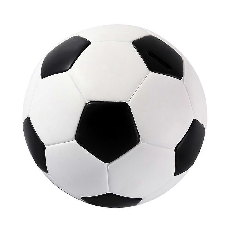 Football Shaped Coin Saving Pot with Decorative Design for Desktop and Home Use – Adorable Vinyl Container for Boys