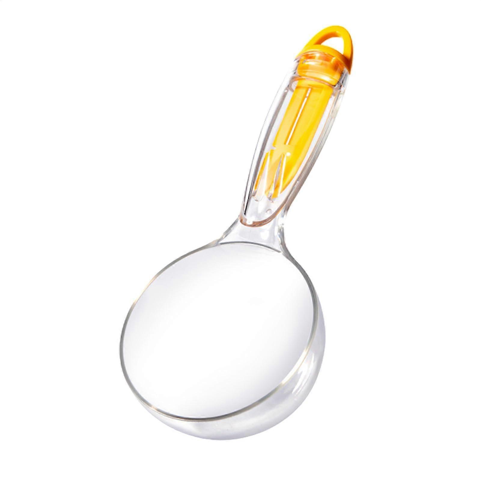 Pet Food Scoop for Cats, Long Handle Measuring Spoon with Airtight Bag Clip, Built-in Can Opener and Wet Treat Dispenser