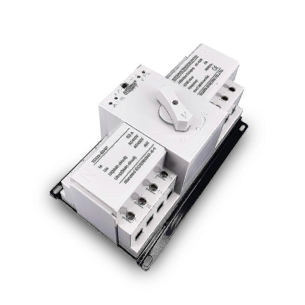 4p 63a Mcb Type Dual Power Automatic Transfer Switch Ats Hk